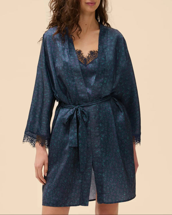 Kimono Violett SATIN SECRETS SIMONE PÉRÈLE