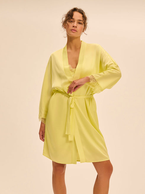 Kimono Apricot SATIN SECRETS SIMONE PÉRÈLE