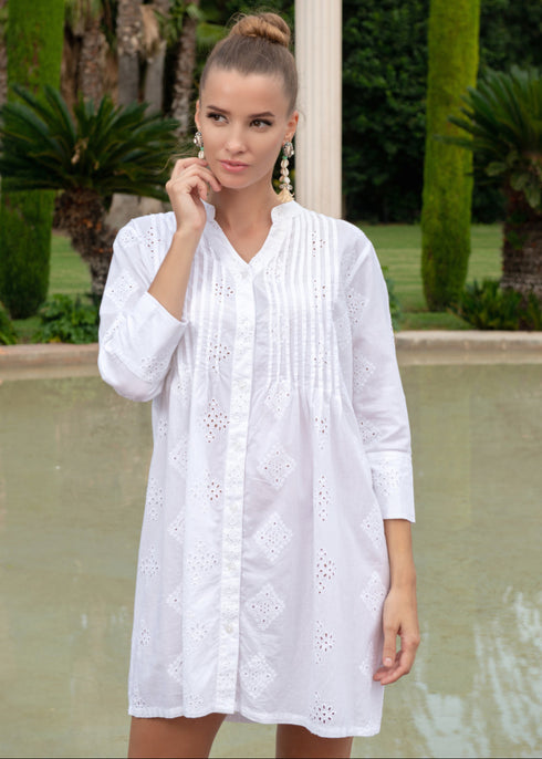 Tunikakleid Weiß 23F-808 C FRESH COTTON