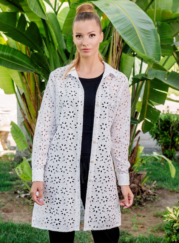 Tunikakleid Weiß 23F-810 C FRESH COTTON