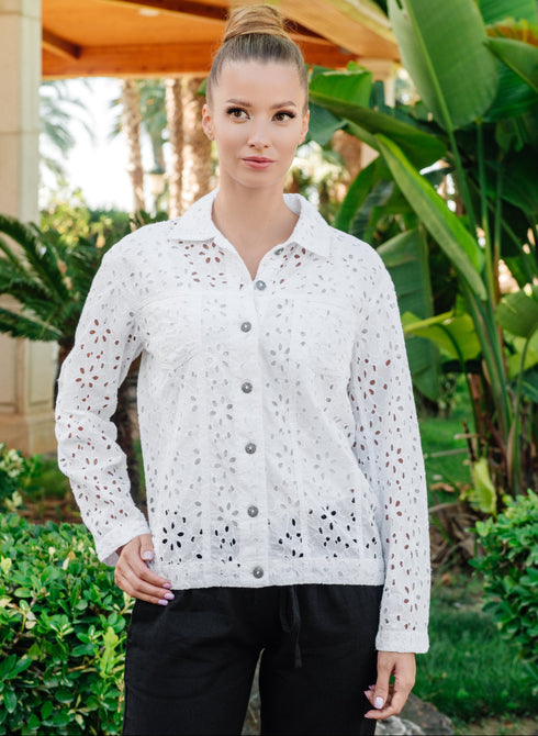 Blouse White 23F-811/1C FRESH COTTON