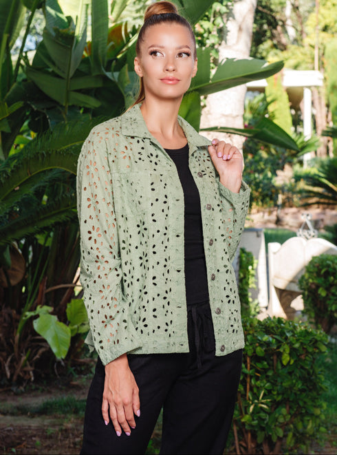 Blouse Olive 23F-811/4C FRESH COTTON