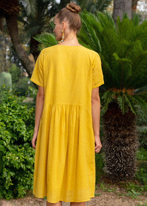 Kleid Gelb 23F-827/11 C FRESH COTTON