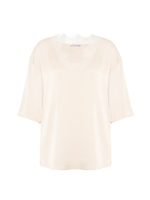 Langarm T-Shirt Sakura Pink SATIN SECRETS SIMONE PÉRÈLE