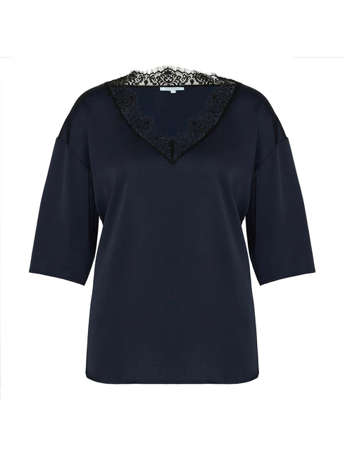 Langarm T-Shirt Vollmond SATIN SECRETS SIMONE PÉRÈLE