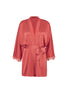 Simone Perele Kimono aus Satin und Spitze Rosenquarz