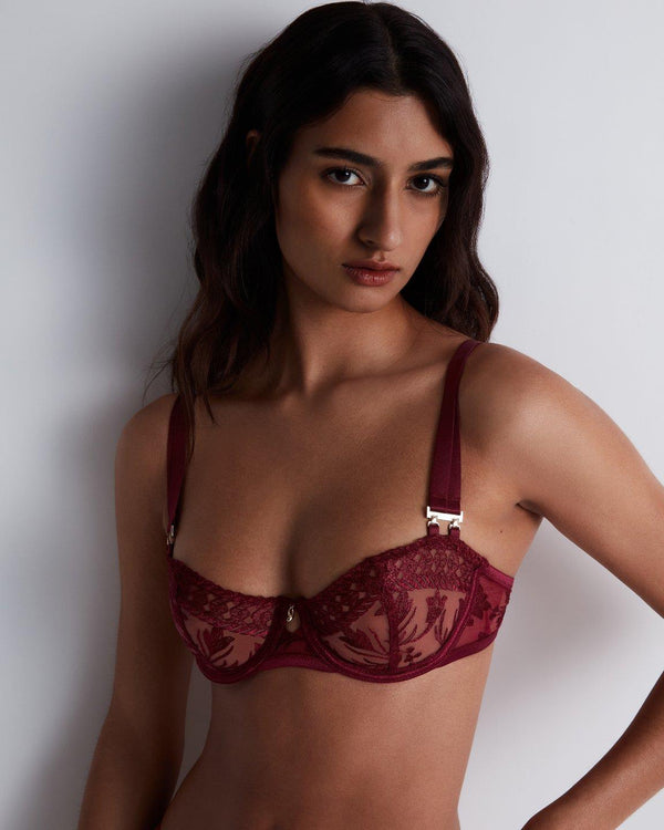 AUBADE Halbschale BH mit Bügel MAGNETIC SPELL Crimson Red
