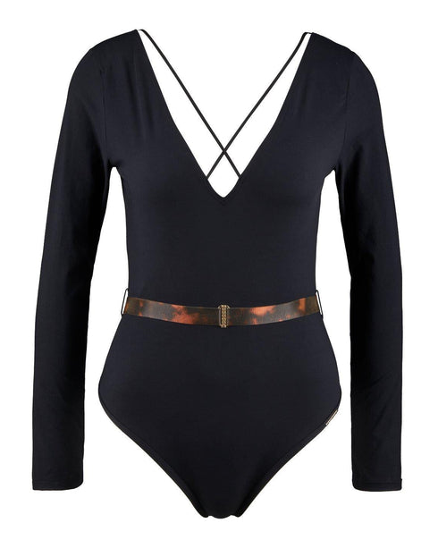 AUBADE Langärmeliger Body HOT MOTION Noir