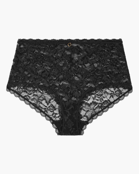 AUBADE Hochgeschnittener Slip ROSESSENCE Black