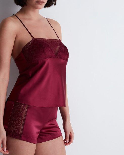 AUBADE Top mit Spaghetti Trägern MIDNIGHT WHISPER Crimson Red