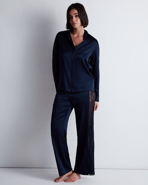 AUBADE Bluse MIDNIGHT WHISPER Evening Blue