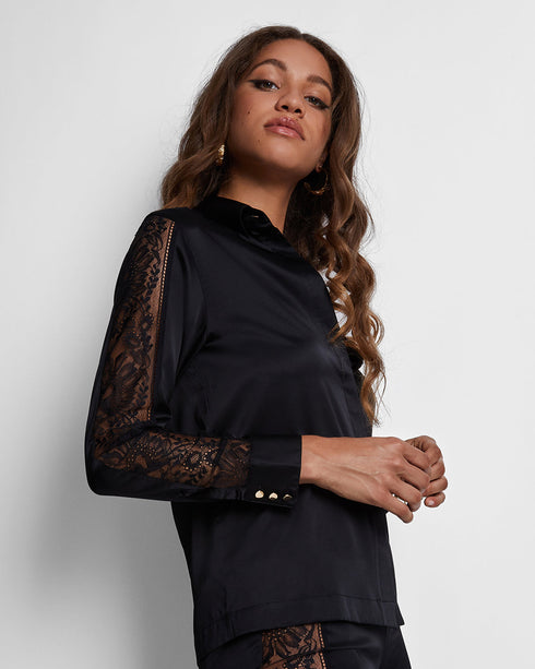 AUBADE Bluse MIDNIGHT WHISPER Noir
