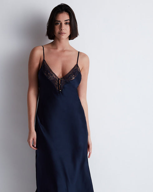 AUBADE Langes Kleid MIDNIGHT WHISPER Evening Blue