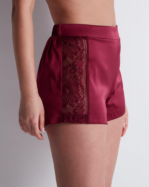 AUBADE Shorts MIDNIGHT WHISPER Crimson Red