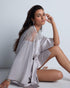 AUBADE Kimono MIDNIGHT WHISPER Cosmos Silver