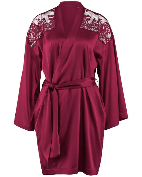 AUBADE Kimono MIDNIGHT WHISPER Crimson Red