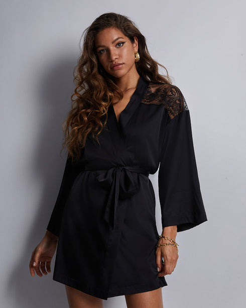 AUBADE Kimono MIDNIGHT WHISPER Noir