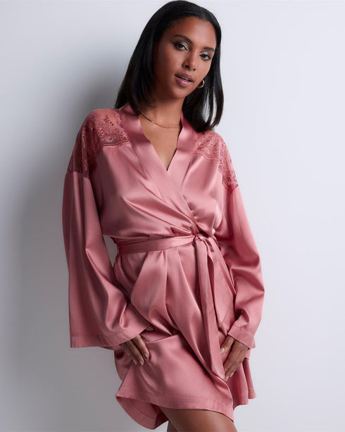 AUBADE Kimono MIDNIGHT WHISPER Warm Pink