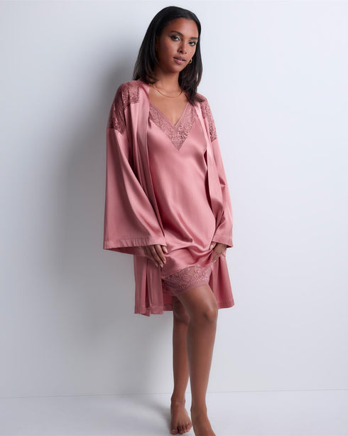 AUBADE Kimono MIDNIGHT WHISPER Warm Pink