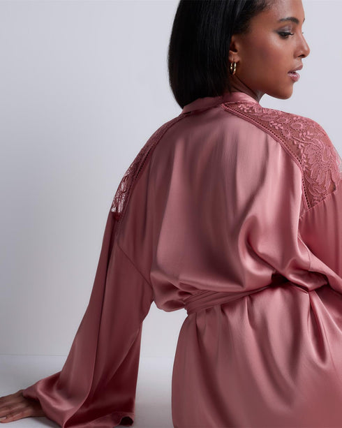AUBADE Kimono MIDNIGHT WHISPER Warm Pink