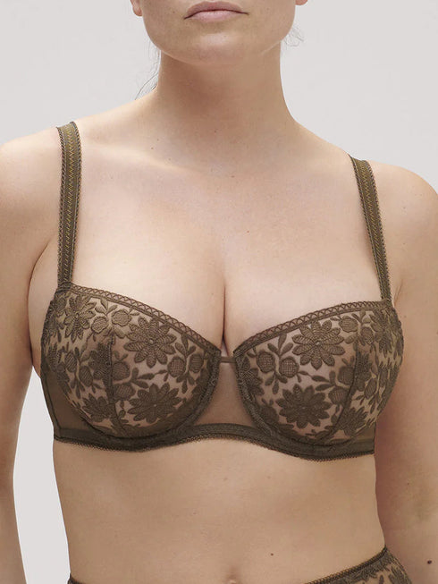 Bügel-BH Halbschale Nomad Green AMAZONE SIMONE PÉRÈLE