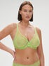 Simone Perele Canopee Spitzen-BH mit Bügel – Triangel, tiefes Décolleté Lime