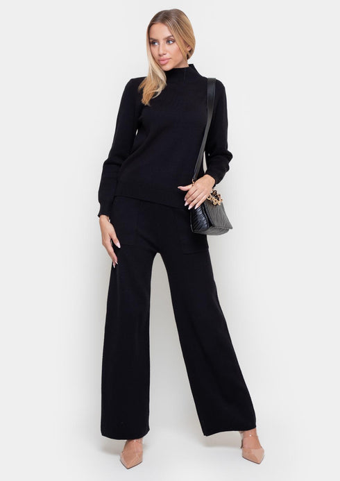 Der schwarze Viskoseanzug von Samange