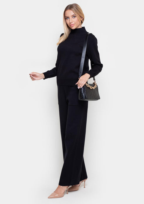 Der schwarze Viskoseanzug von Samange