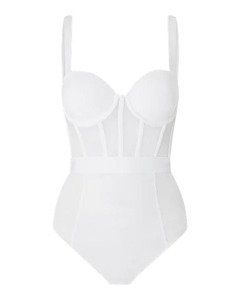 Trägerloser String-Body Weiss SHEERS DKNY INTIMATES
