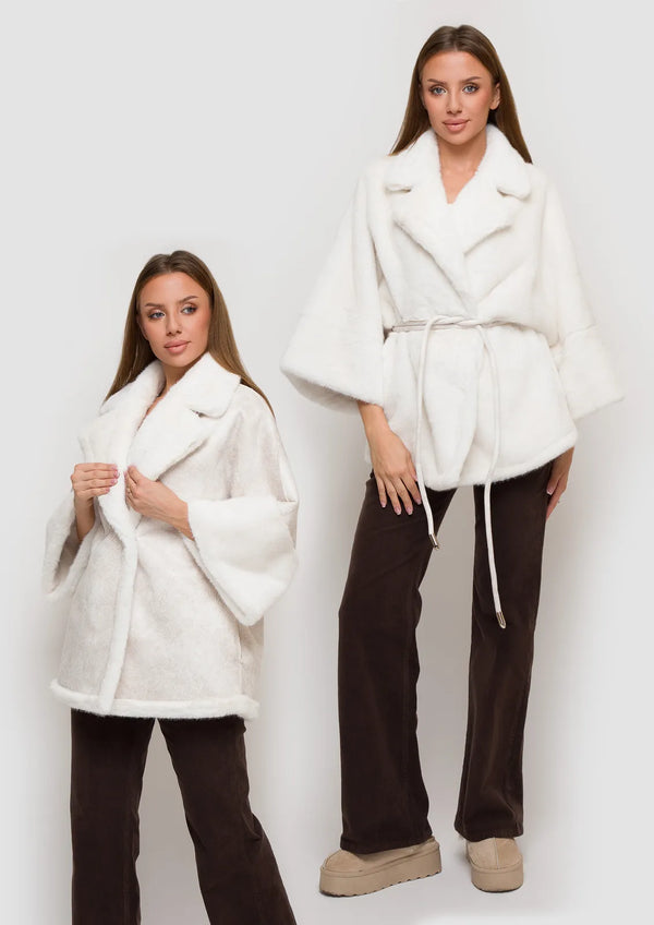 Samange Eleganter Wendemantel aus Eco-Fur