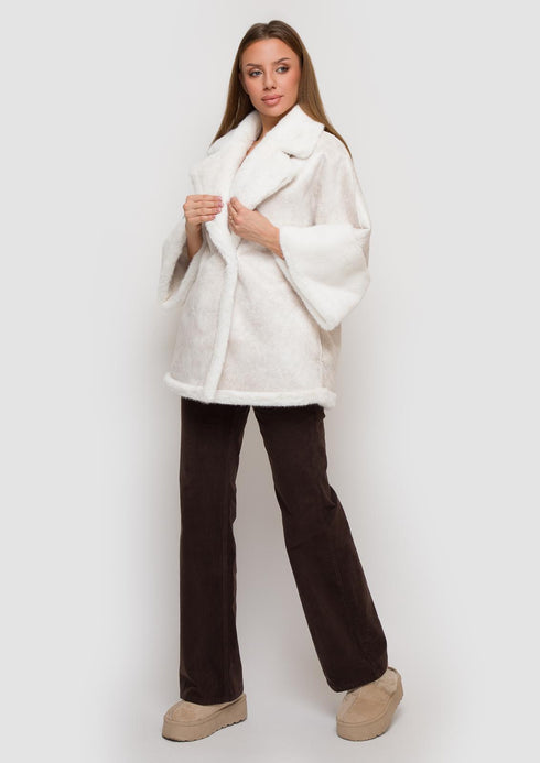 Samange Eleganter Wendemantel aus Eco-Fur