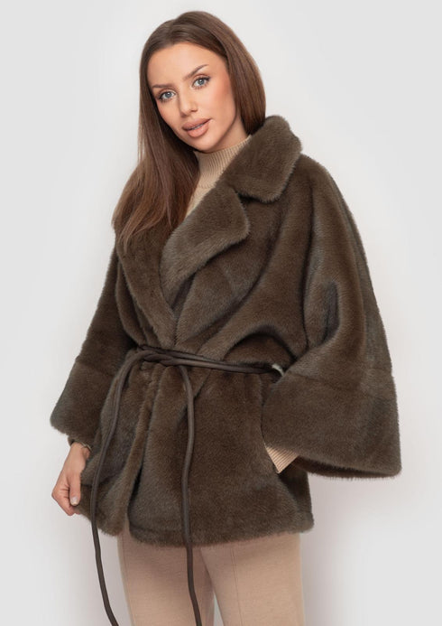 Samange Eleganter Wendemantel aus Eco-Fur