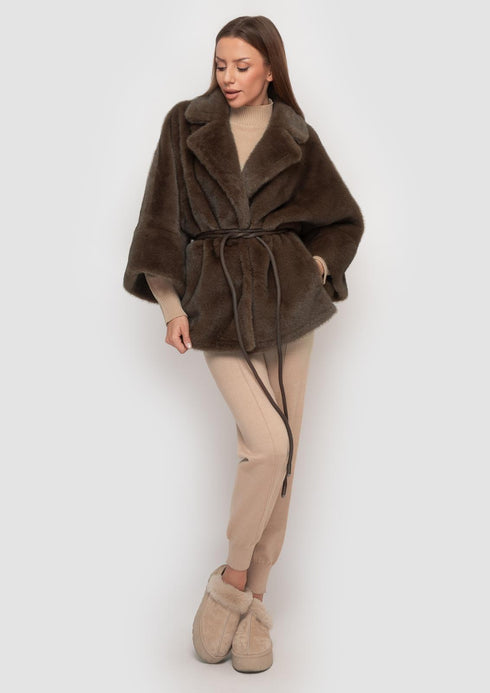 Samange Eleganter Wendemantel aus Eco-Fur