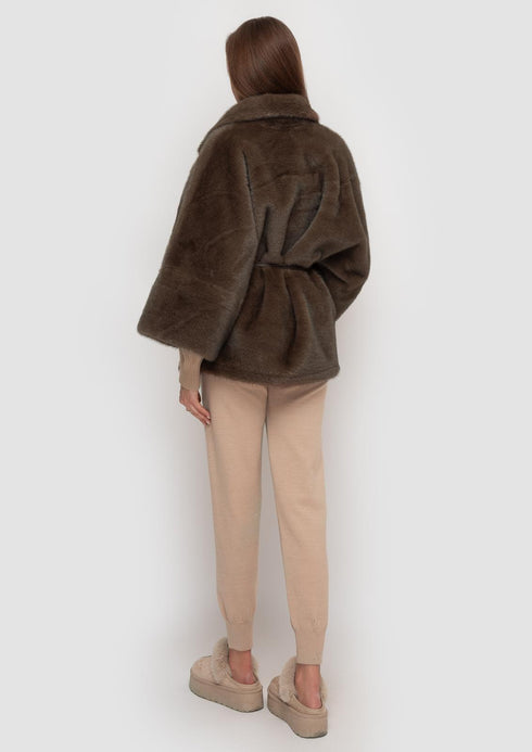 Samange Eleganter Wendemantel aus Eco-Fur