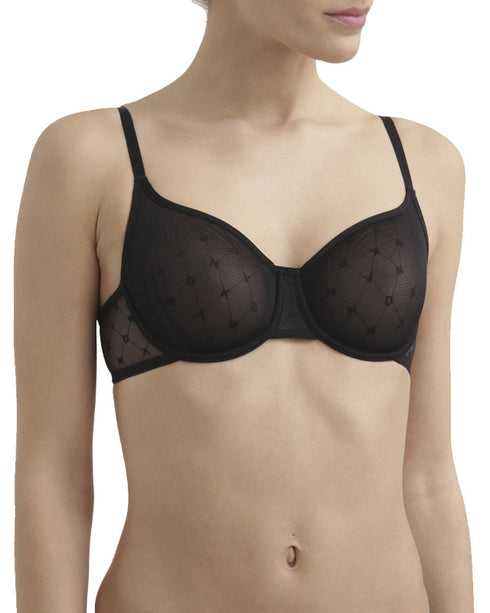 Bügel-BH Black MONOGRAM MESH DKNY INTIMATES