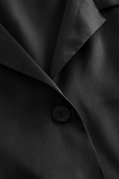 Féraud Seiden-Pyjama mit Reverskragen (Langarm)