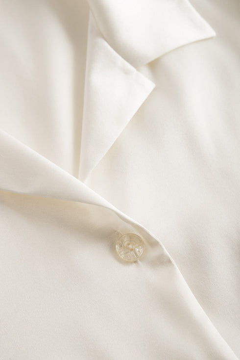 Féraud Seiden-Pyjama mit Reverskragen (Langarm)