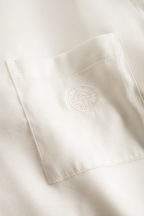 Féraud Seiden-Pyjama mit Reverskragen (Langarm)