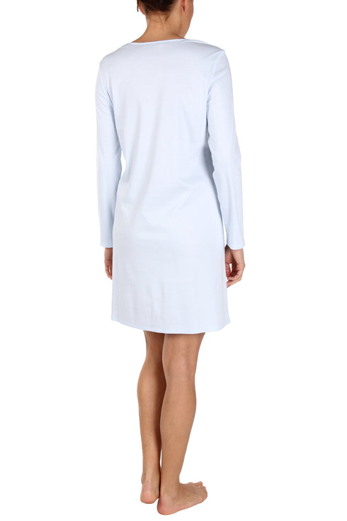 Féraud Interlock-Nachthemd, langarm blue