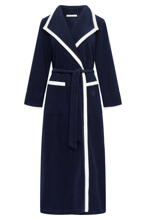 Féraud – Wickel-Bademantel mit Taschen Navy