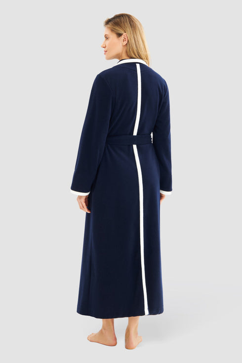 Féraud – Wickel-Bademantel mit Taschen Navy