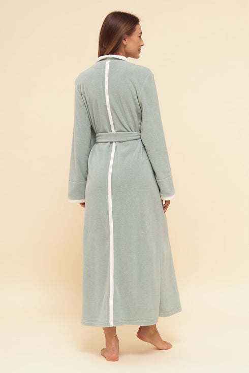 Féraud – Wickel-Bademantel mit Taschen MILKY GREEN