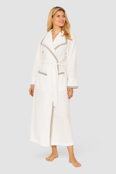Féraud – Wickel-Bademantel mit Taschen ivory