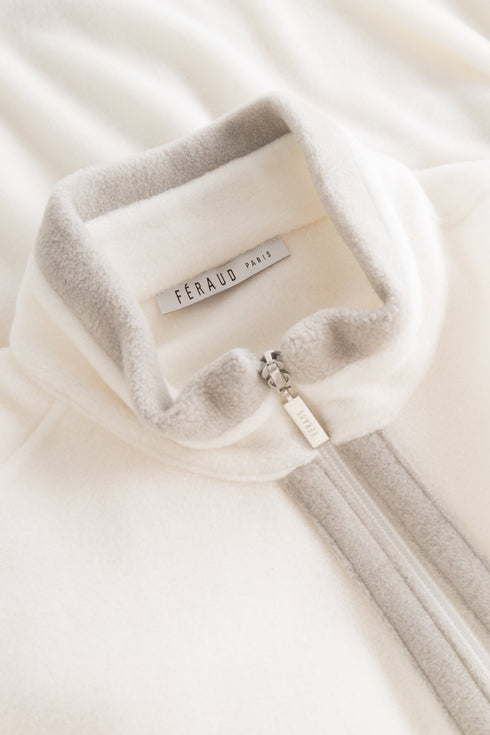 Lounge-Set mit Zipper und Taschen Ivory