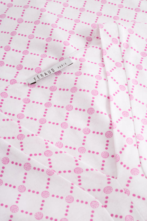 Féraud Nachthemd – Logo-Raute, V-Ausschnitt