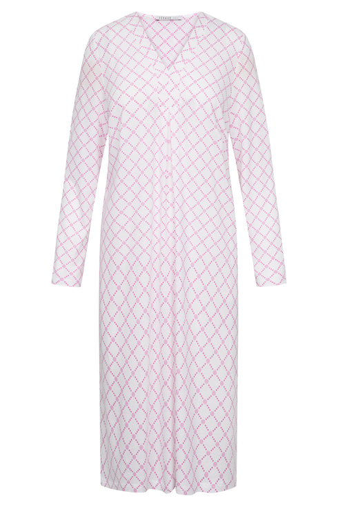 Féraud Nachthemd – Logo-Raute, V-Ausschnitt