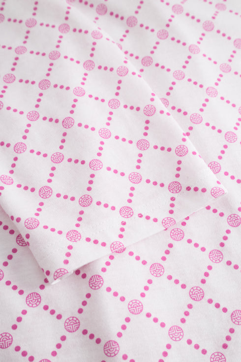 Féraud Nachthemd – Logo-Raute, V-Ausschnitt