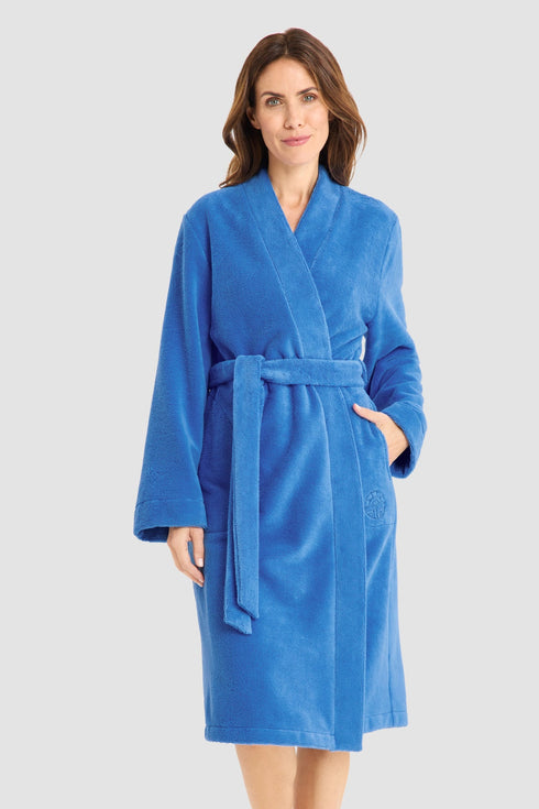 Féraud – Wickelmantel mit Taschen, langarm Azur