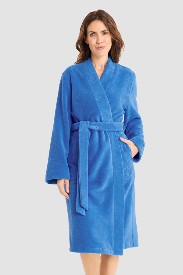 Féraud – Wickelmantel mit Taschen, langarm Azur