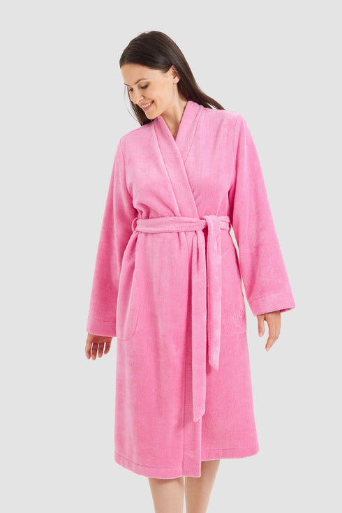 Féraud – Wickelmantel mit Taschen, langarm Paradise pink